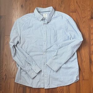 Marks & Spencer Blue and White Striped Shirt